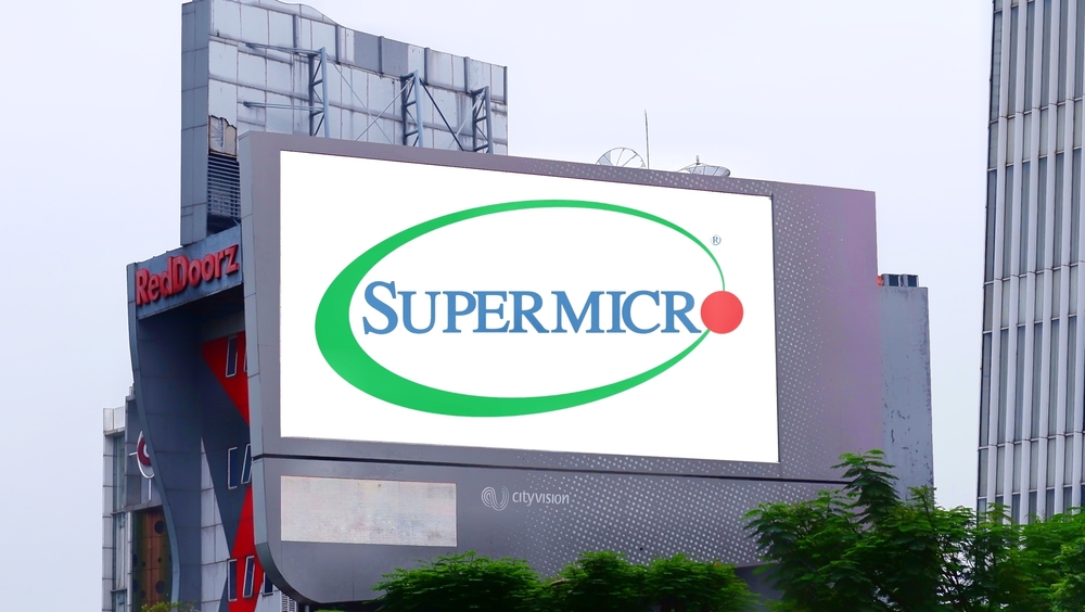 Technology (names J - Z) - Super Micro Computer Inc logo on building-by Poetra_RH via Shutterstock